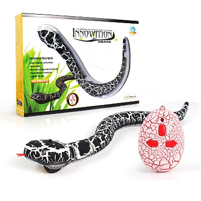 Black remote -controlled snake