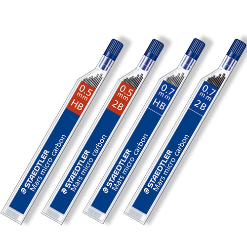 STAEDTLER 250 lead 0.5/ 0.7/0.9mm 2B HB H 2H automatic pencil lead