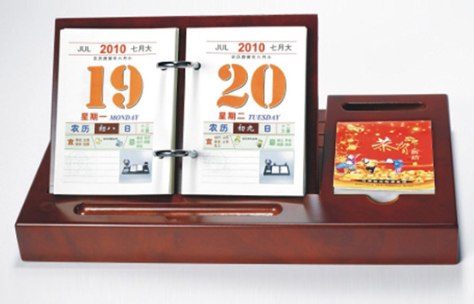 厂家直销 2017鸡年 双面台历定制 企业专版台历 广告创意日历定做