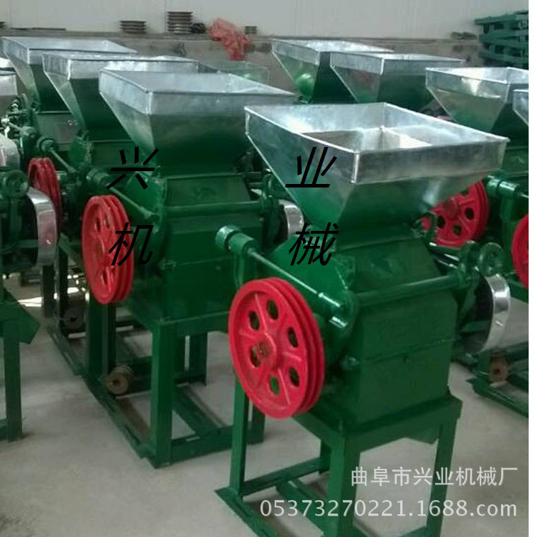 粮食挤扁机厂家 大豆挤扁机生产厂家 新款高粱破碎机