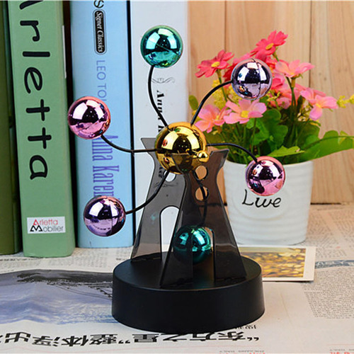 K501 Colorful Ball Ferris Wheel Celestial Body Perpetual Motion Instrument Windmill Perpetual Motion Magnetic Large Swinger Desk Scientific Ornament