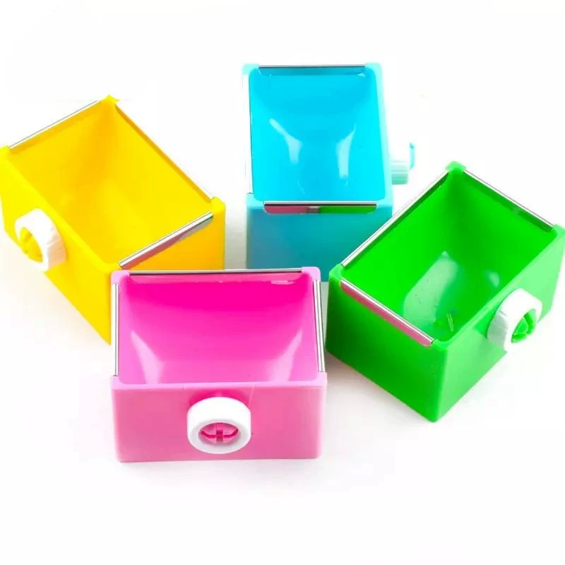 Кролик Тоторо Гвинея Свинья Горшок для еды Коробка для еды Фиксированная квадратная коробка для еды с защитой от укусов Кролик Тоторо Принадлежности Фиксированный горшок для еды