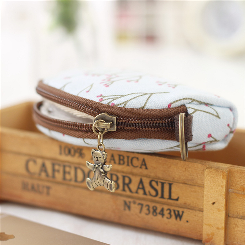 Easy To Sell Key Bag Cute Cartoon Canvas Zero Wallet Coin Bag Men's Card Bag Coin Wallet Bags