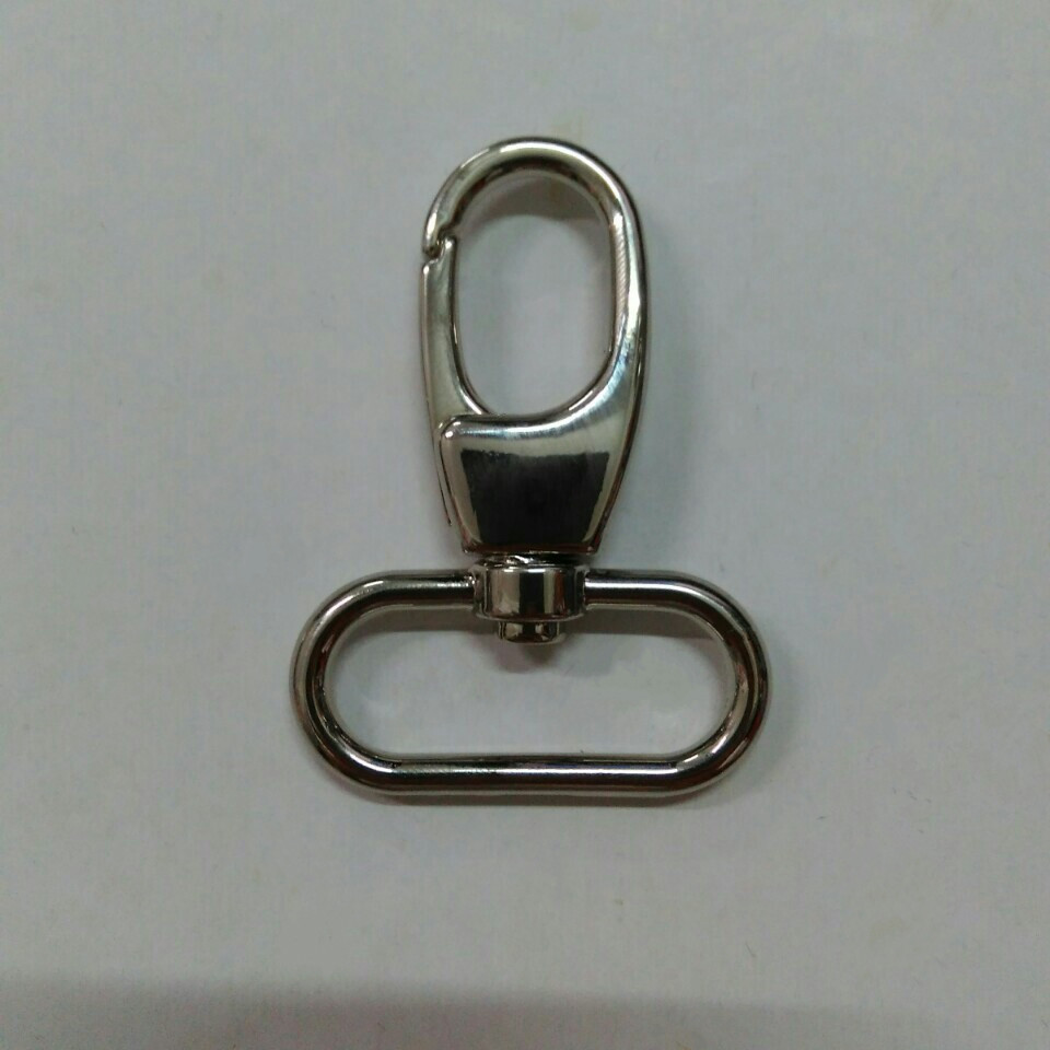 厂家现货成本价供应手袋箱包五金配件蛋形一寸2分挂电白镍狗扣