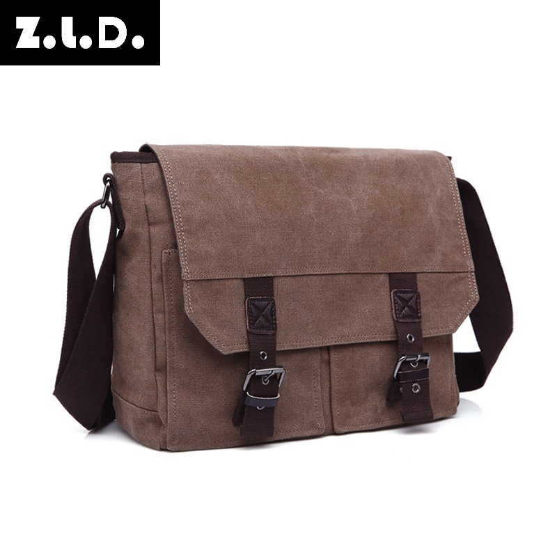 Cross-border men's shoulder bag soft can...