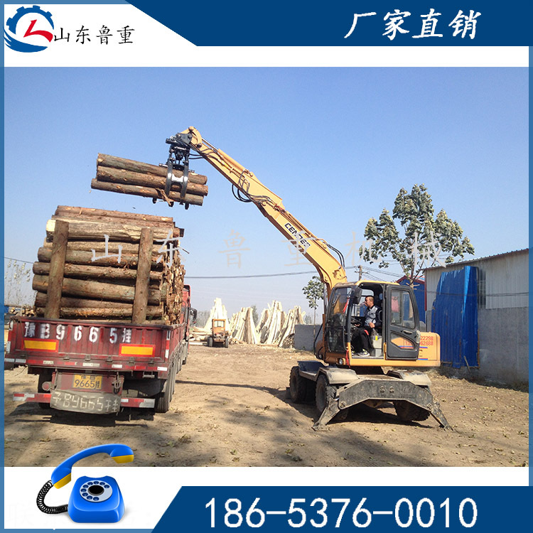各种系列挖掘机 山东抓木机 抱石机 山东鲁重机械