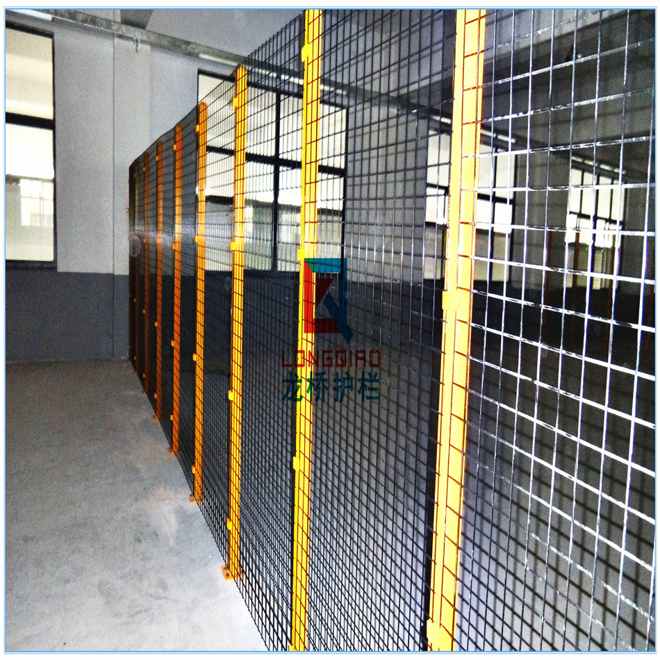 上海黄黑仓库隔离网 仓库隔离网 龙桥护栏专业订制