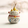 Ceramics, pendant, accessory handmade, small bell, for luck