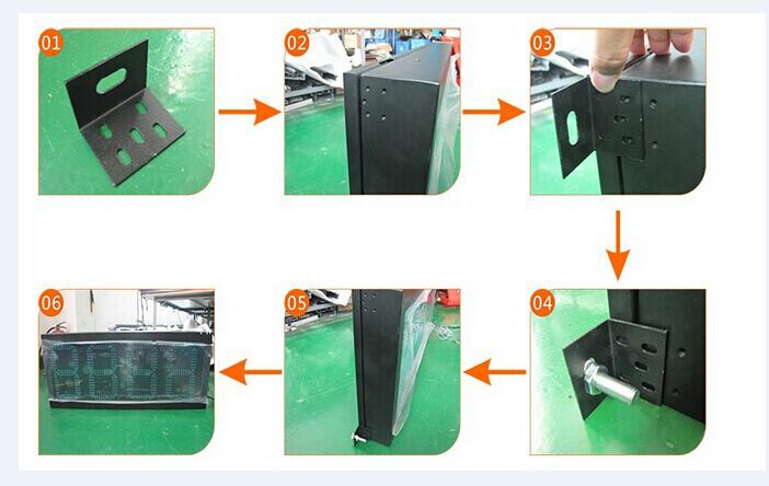 油价屏安装图片
