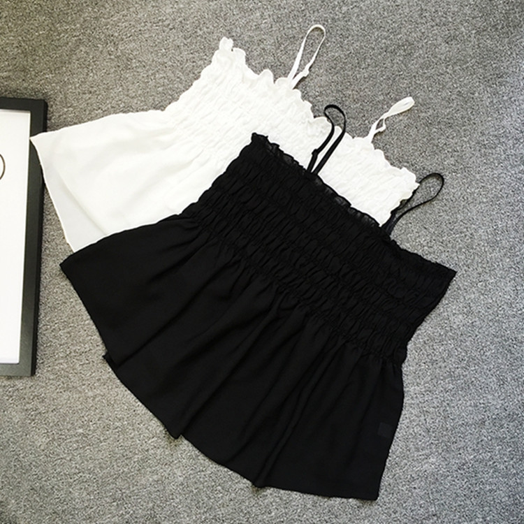 厂家直销 特大码女装夏季抹胸雪纺裹胸 300斤胖mm可拆吊带背心219