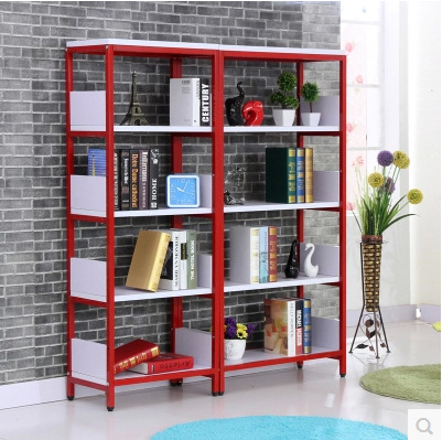 2017新款储物架不锈钢烤漆钢架家居置物架学生图书馆书架定制批发