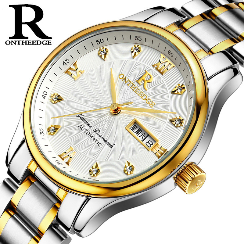 Genuine Waterproof Stainless Steel Strap Quartz Watch Digital Large Dial Men's Watch Student Men's Watch Men's Electronic Watch