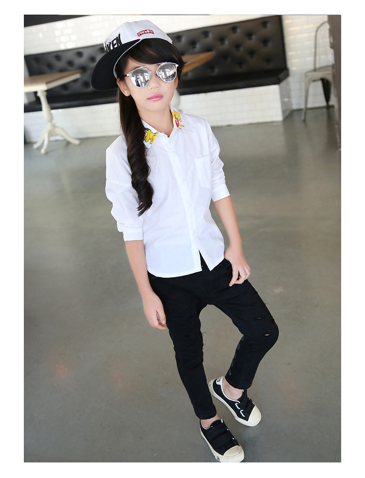 Chemise fille à manche longue - Ref 2086219 Image 16