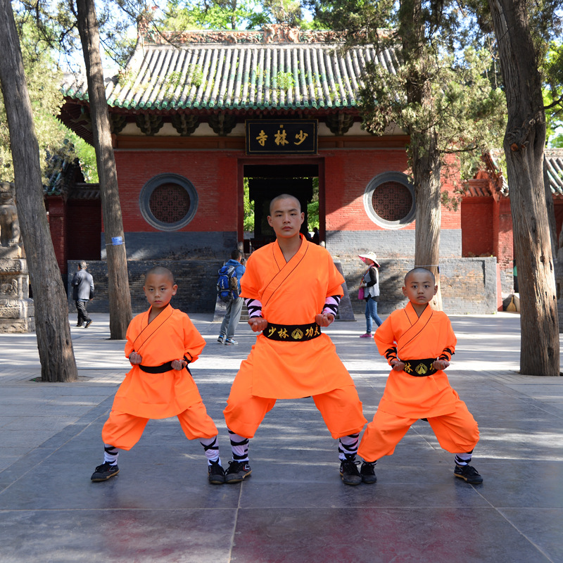 少林武僧服批发少林武术练功服装 练棍法练武竹节服装 二选一僧服-阿里巴巴