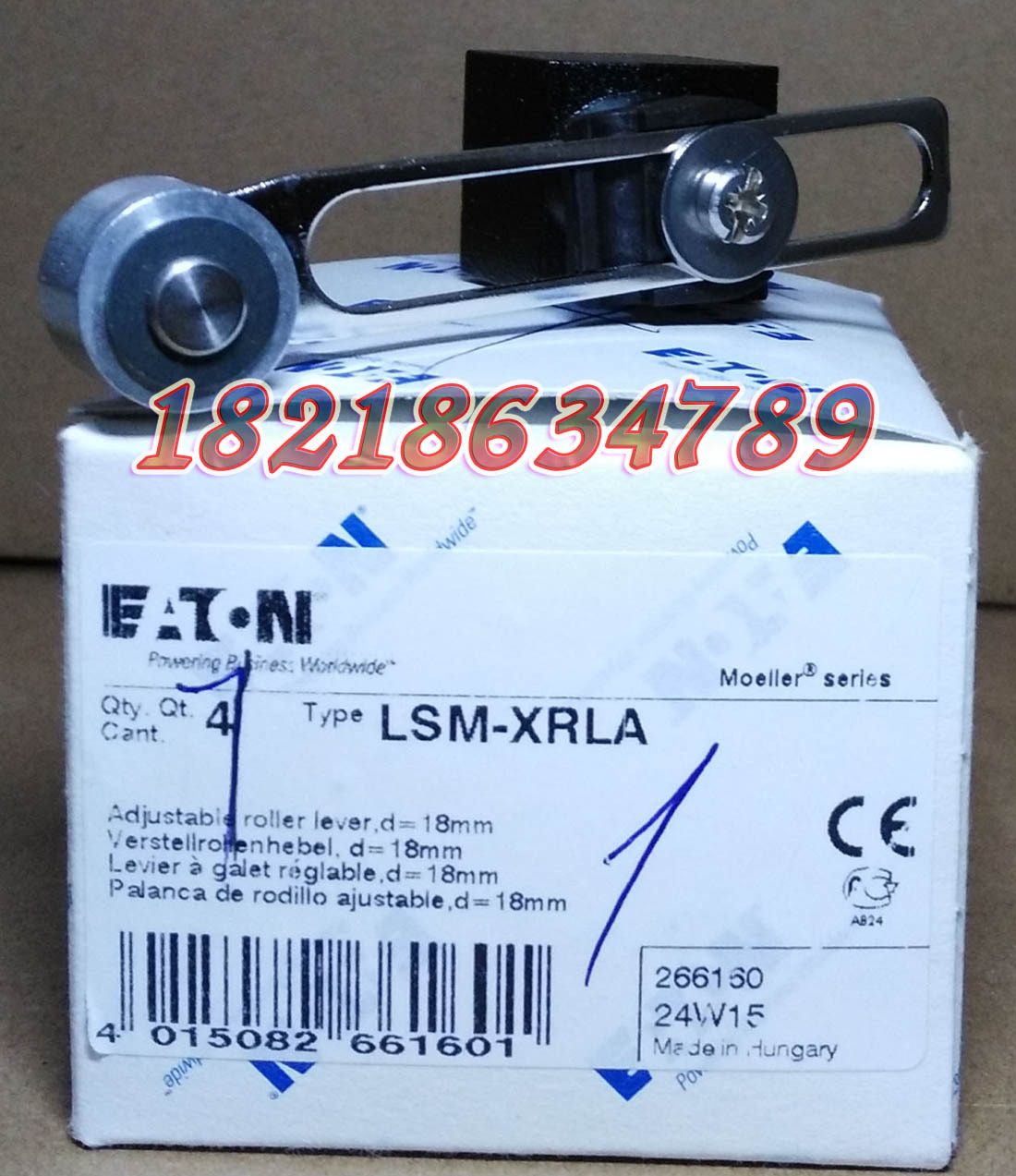 EATON限位开关金属封装操动头LSM-XRLA正品现货