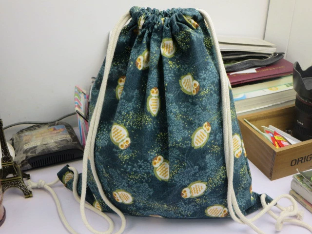 Fluorescence backpack, retro cloth bag, drawstring, wholesale, Korean style