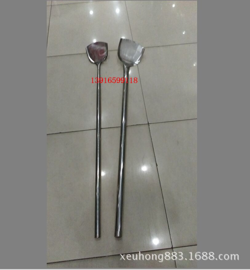 304不锈钢特加长取样勺口径12CM/柄长65CM液体/粉体取样勺/分样勺-阿里巴巴