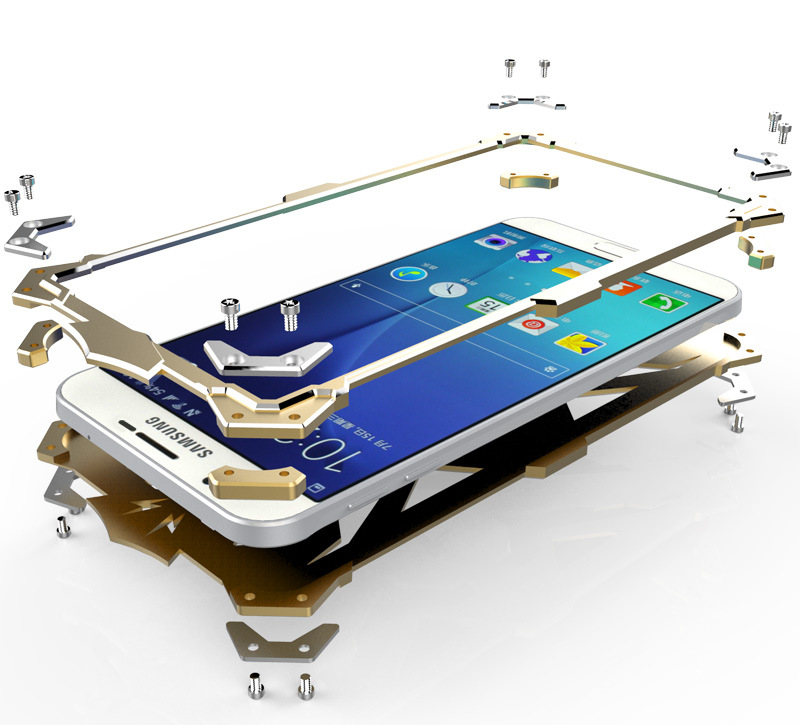 SIMON THOR Aviation Aluminum Alloy Shockproof Armor Metal Case Cover for Samsung Galaxy C7 C7000