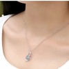Necklace, pendant, accessory, stone inlay, silver fashionable zirconium, wholesale