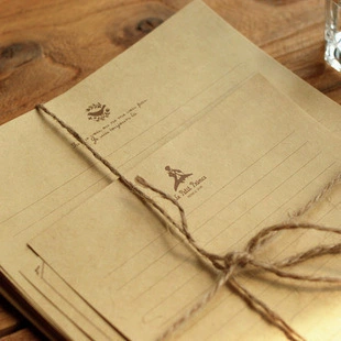 Ретро крафт бумага набор писем неоклассическая 10 листов/набор получи 2 стикеры в подарок