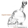 Factory direct selling skull wine bottle skull vodka wine bottles fashion creative glass bottle creative crystal lid bottle