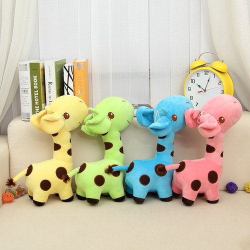 Giraffe Sika Deer Wedding Event Gifts Fawn Ornaments Rag Doll Creative Plush Toy Doll Wholesale
