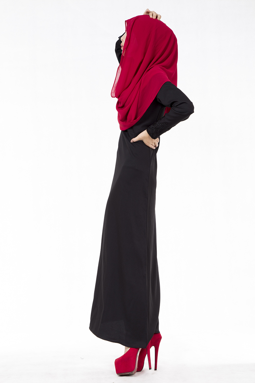 Fashion Women National Baju  Kurung Muslim Abaya  Dresses 