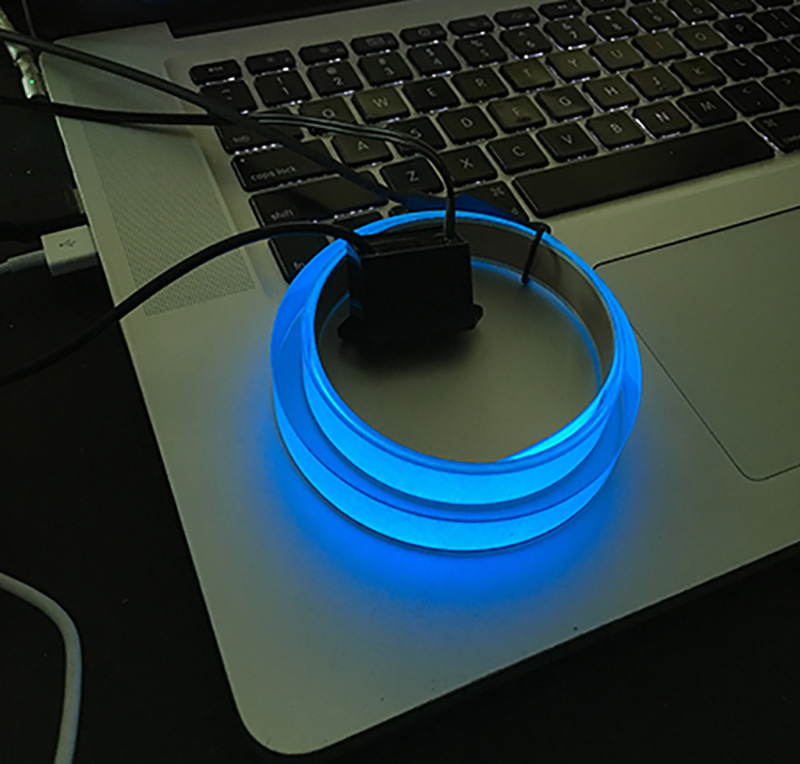 Supply of EL light strips (pictured), EL cold light sheets, ultra-thin fluorescent blue light, luminous, flexible.