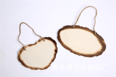 厂家供应定制环保木质摆件创意挂件造型雕刻卡通手工饰品定做加工|ru