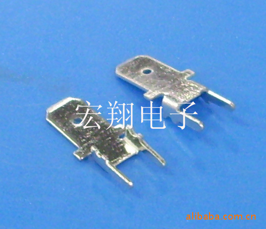 187（4.8）两只脚焊板插片H型、公端子