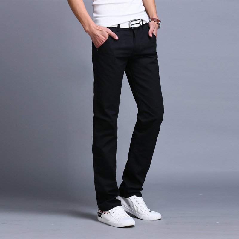 Cotton Casual Pants Men's 2021 Spring And Summer New Youth Men's Pants Slim Straight Tube Korean Version Spring Men's Trousers