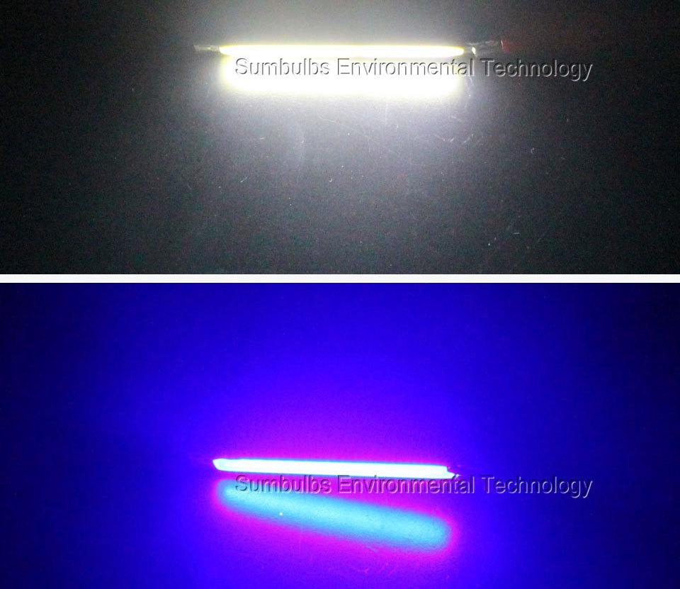 6008暖红白蓝色LED COB灯条1W 3W