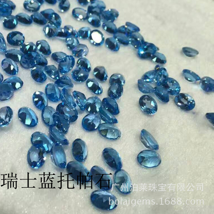 天然瑞士蓝托帕石圆形5678910瑞士兰托帕石裸石批发,银镶彩宝裸-阿里巴巴