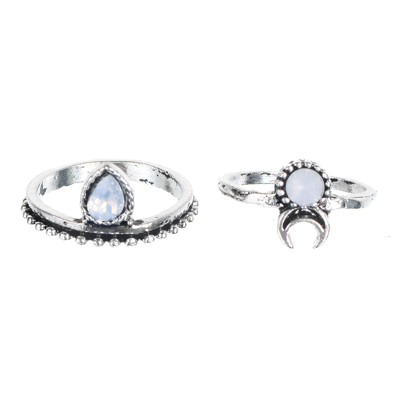 Europe and the United States metal plating Ring (Ancient silver)NHGY0606-Ancient silver