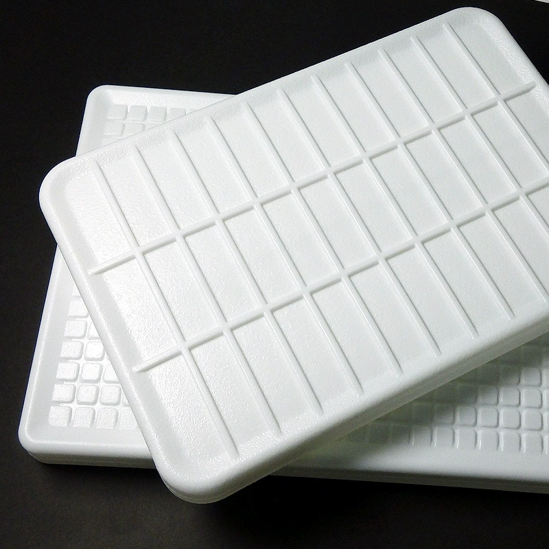 Low-temperature resistant rectangular sushi ice plate for sashimi, seafood serving dish, Japanese/Korean style cuisine container
