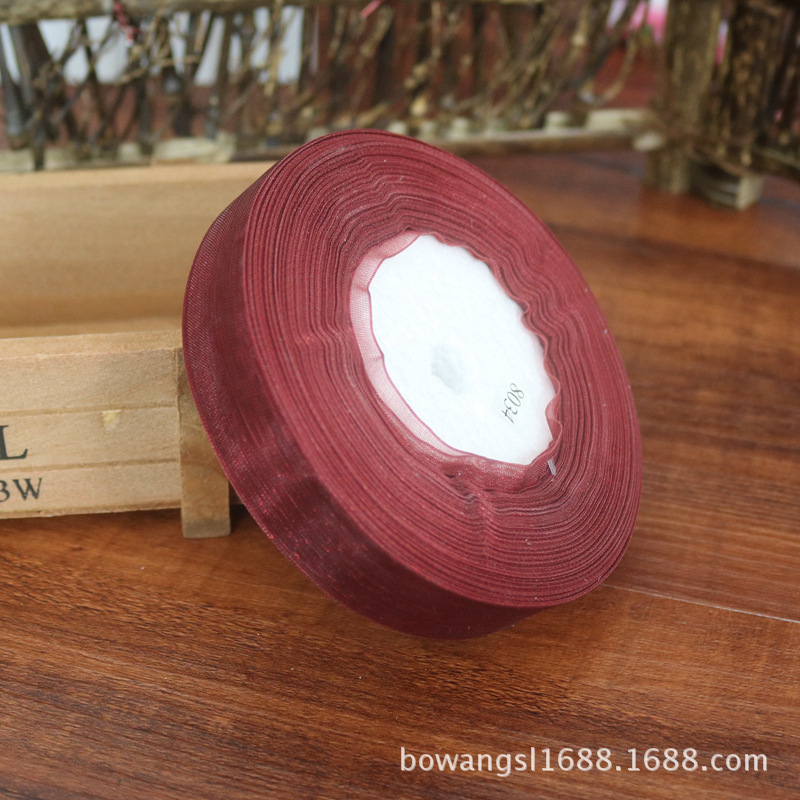 2,5 cm cinta de nieve al por mayor regalo flor hornear decoración cinta hecha a mano DIY cinta decoración de la boda multicolor