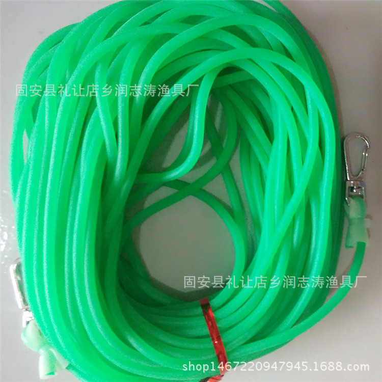 弹力实心橡皮筋失手绳护杆绳 防丢绳 钓鱼渔具