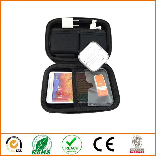 厂家定制便携式移动硬盘包 EVA防水防震数码配件包