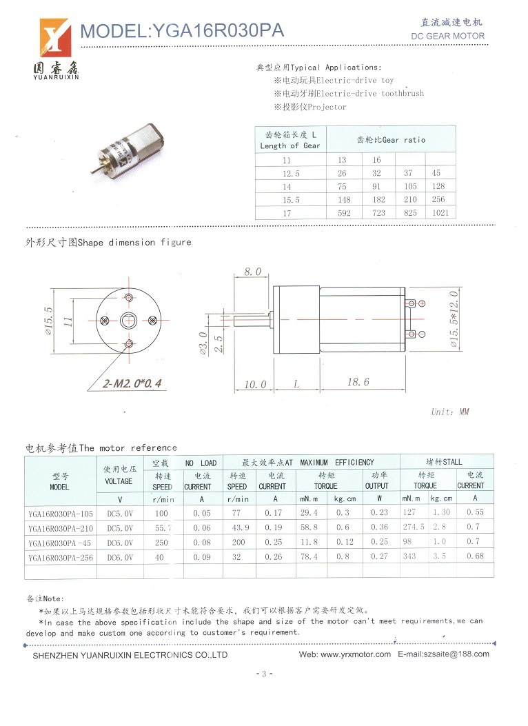 YGA16R030PA-1