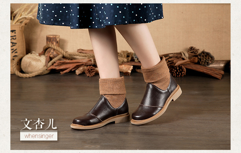 Bottes femme WEN XINER en En cuir - Ref 3355544 Image 50