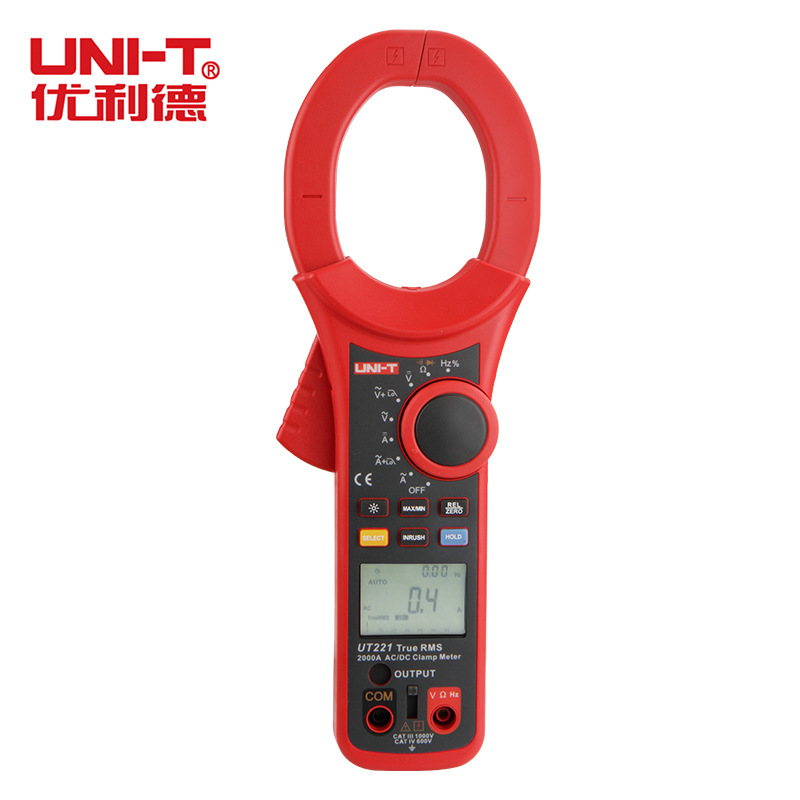 UNI-T优利德UT221大钳口数字钳形电流表 2000A钳形电流钩表