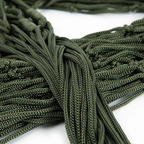 Cross-border outdoor products 9-strand nylon rope hammock portable camping leisure mesh hammock swing rope wholesale