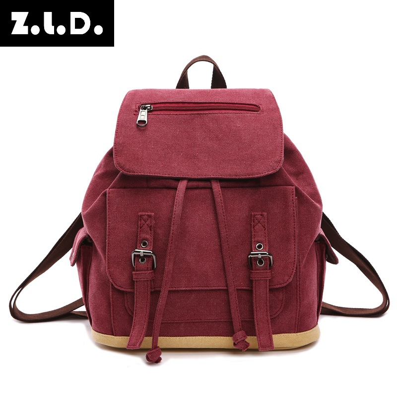 New canvas large capacity backpack Men's...