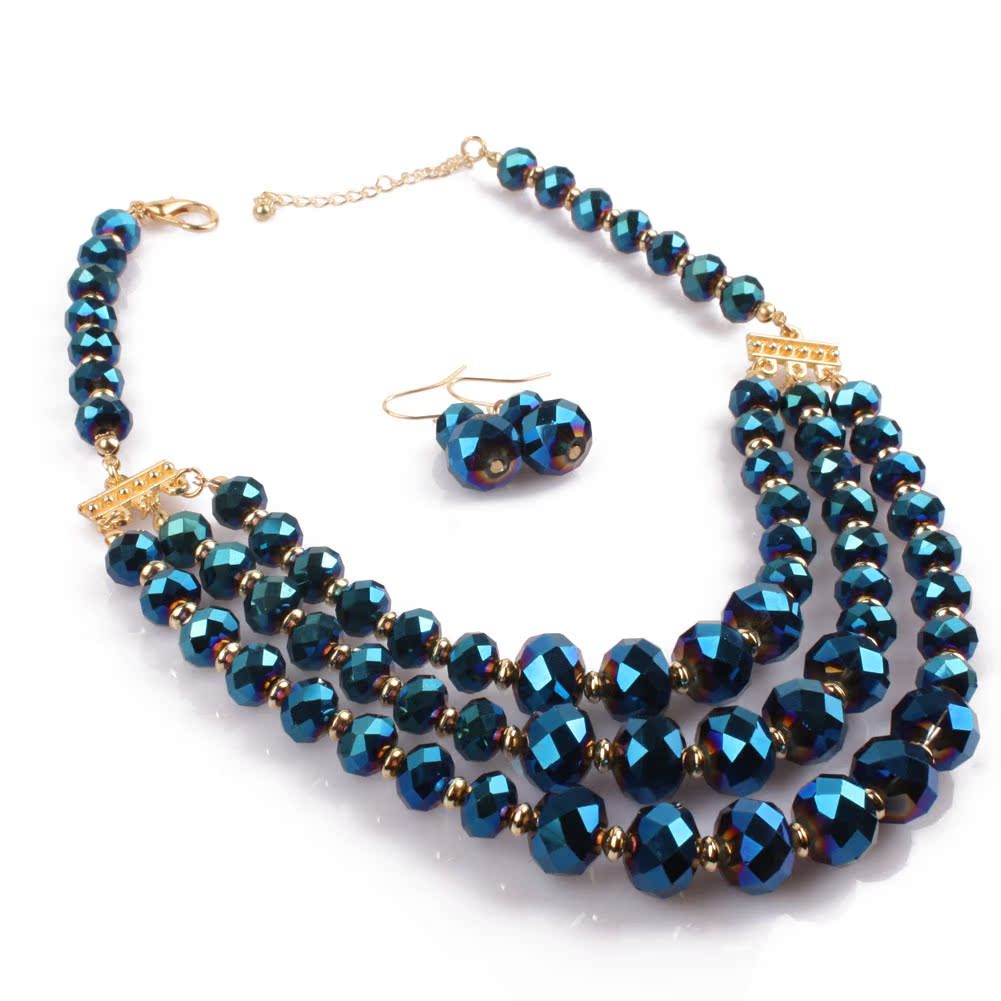Occident and the United States Glassnecklace (Green light)NHCT0066-Green light