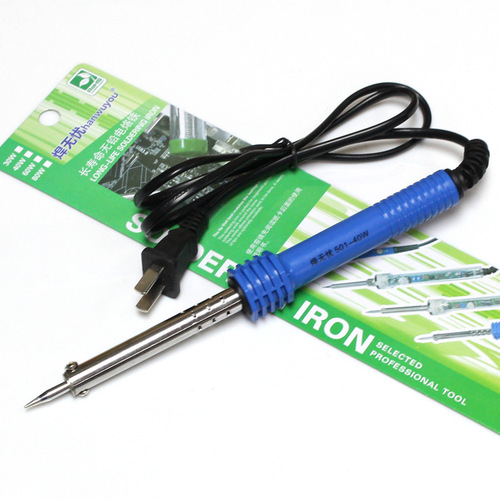 Weld Worry-Free Long-Life Electric Iron, Direct 220V External Heating Type, 30W 40W 60W Thick Rubber Handle Ordinary Iron