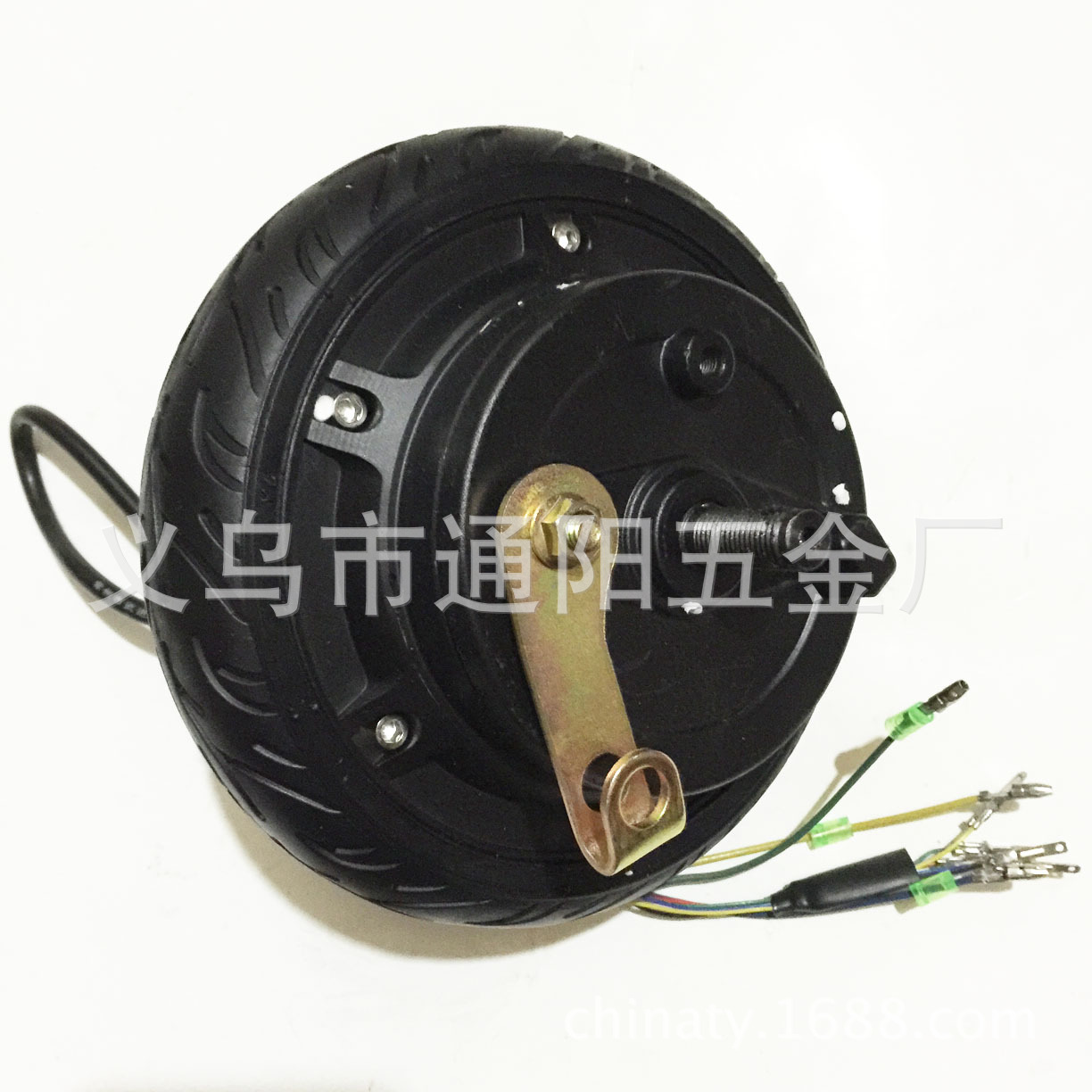 6.5寸无刷轮毂电机24v250w鼓刹马达带免充气轮胎电动滑板车电机