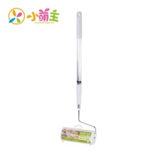 小萌主可伸缩地板粘毛器粘尘纸滚筒斜撕可撕式16cm粘毛器