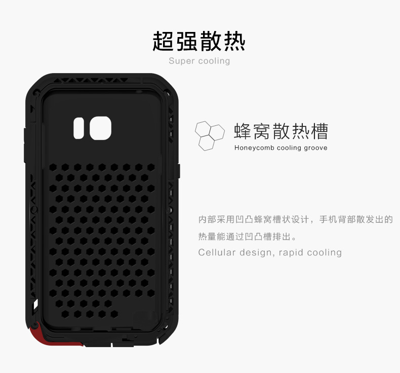 LOVE MEI Powerful Water Resistant Shockproof Aluminum Metal Heavy Duty Case Cover for Samsung Galaxy Note 5