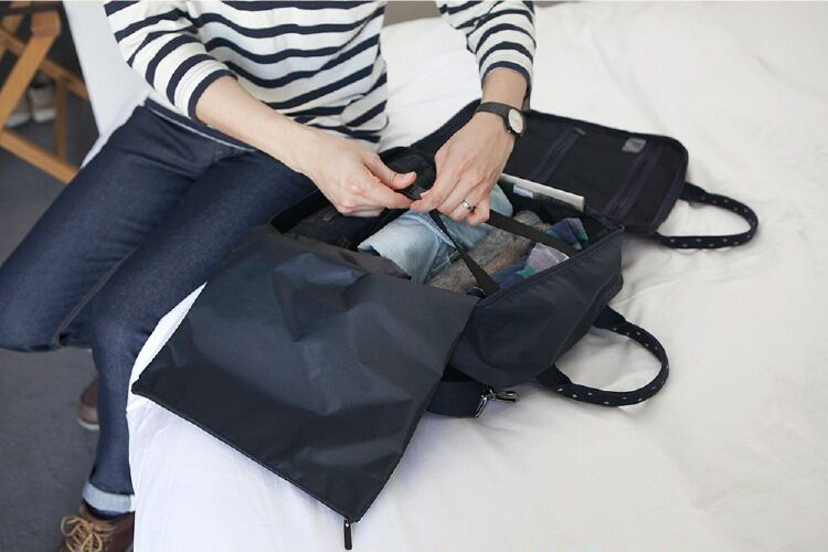 427g Weight Nylon Lining Material Zipper Closure Type Single Shoulder Strap Strap Type Business, Travel Occasion Nylon Material Solid Color Pattern Unisex Gender Square Shape Dark Blue, White, Green, Black Color Medium Size Trolley Travel Case Large-capacity Clothing Storage Bag Wholesale Nihaojewelry 22