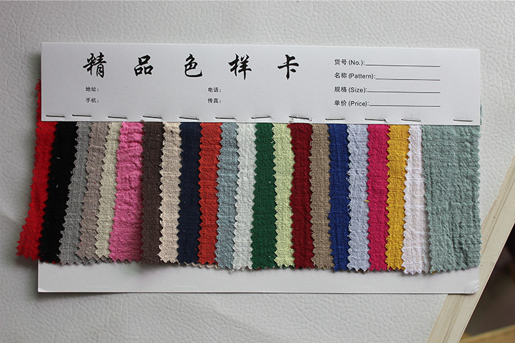 Tela de lino de bambú tela de lino de bambú textura de ropa tela de lino de algodón tela de lino al por mayor